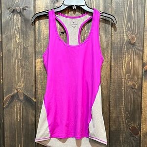 Athleta Tank Top XS Purple Grey Athletic Top Activewear Racerback‎ Stretch Gym